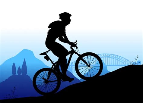 4,261 Mountain biking silhouette Vector Images | Depositphotos