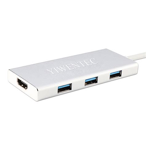 YIWENTEC Usb Type C Hub Thunderbolt 3 Multiport Dock Hdmi 4k Usb3 0