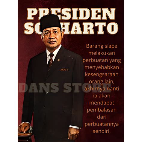 Jual Soeharto Suharto Poster Kayu Dekorasi Hiasan Pajangan Dinding