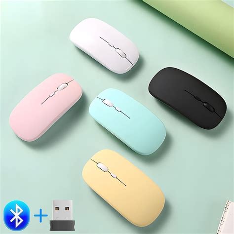 Rato Bluetooth Sem Fio Recarreg Vel G Usb Silent Mouse For Android