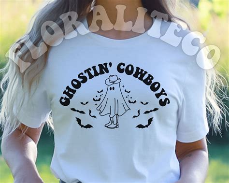 Ghostin Cowboys Svg Png Cowboy Ghost Svg Halloween Svg Etsy Canada