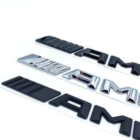 Abs Car Badge M Amg Logo Decal Emblem Plastic Sticker Car Badge