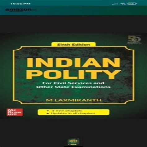 Indian Polity 6th Edition In English By M Laxmikanth For Civil Services