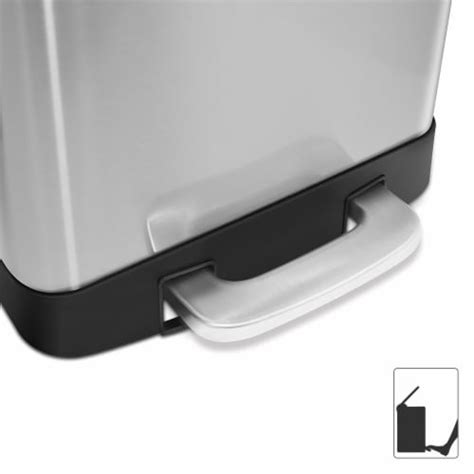 Innovaze 3 2 Gal 12 Liter Stainless Steel Rectangular Step On Trash