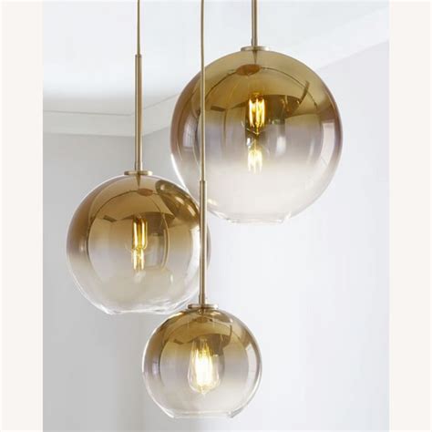 West Elm Sculptural Glass Light Globe Chandelier Aptdeco