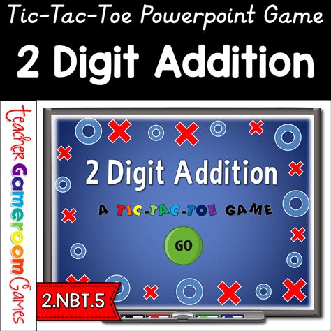 Digit Addition Tic Tac Toe Powerpoint Game Cover Teacher Gameroom