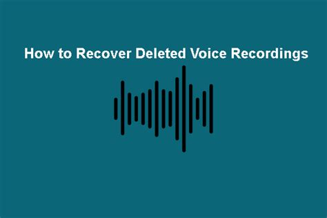 How To Recover Deleted Voice Recordings On Win Android IOS