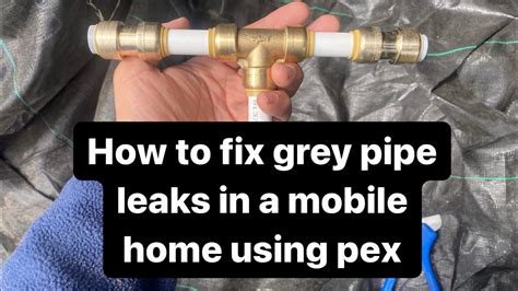 How To Fix A Water Leak In A Mobile Home Youtube