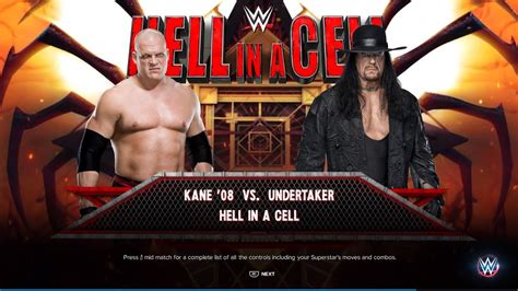 Wwe K Hell In A Cell Match Kane Vs Undertaker Wwe K Kane