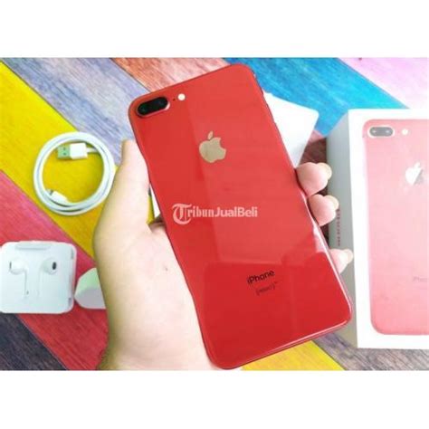 IPhone 8 Plus 256gb Bekas Lengkap Mulus Warna Merah Hp Normal Fullset