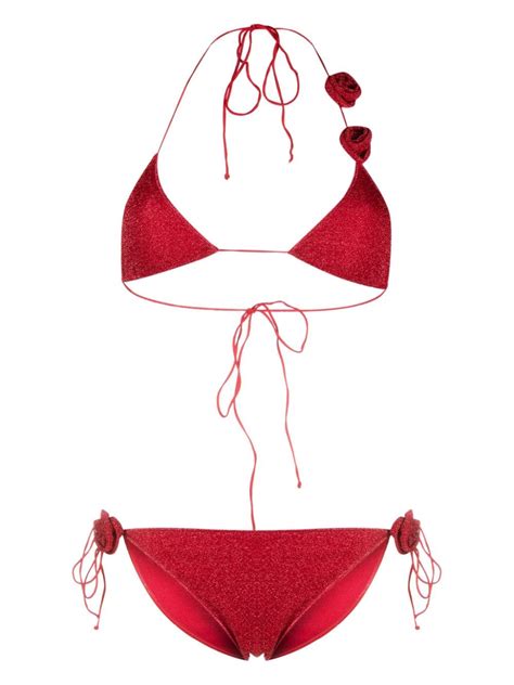 Oséree Lumière Triangle Bikini Farfetch