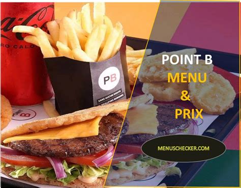 Point B Menu Prix France 2023 Menuschecker