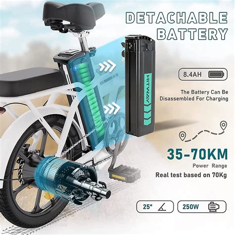 HITWAY Electric Bike For Adults E Bike Foldable City Bikes 250W Motor