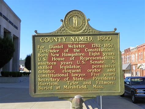 Webster County Historical Marker In Front Of The Webster C Flickr