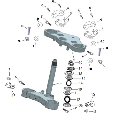 Pi Ces De Colonne De Direction Pour Masai Motos Scrambler E