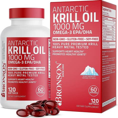 Suplemento Antarctic Krill Oil De Onzas De Bronson No Model