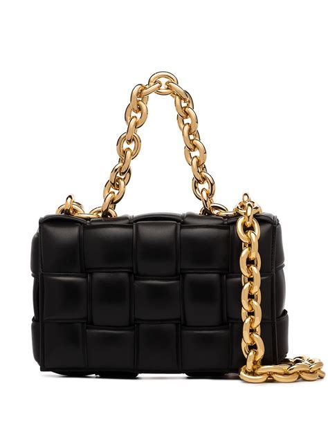 Bottega Veneta Black Padded Chain Cassette Bag Modesens