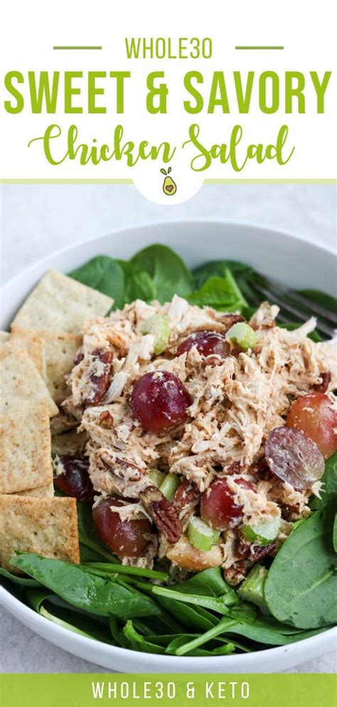 Whole30 Sweet And Savory Chicken Salad Savory Chicken Whole 30 Recipes