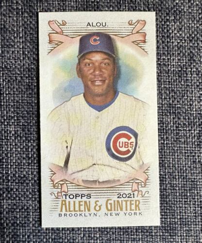 Moises Alou Topps Allen Ginter Mini Ag Back Chicago Cubs Ebay