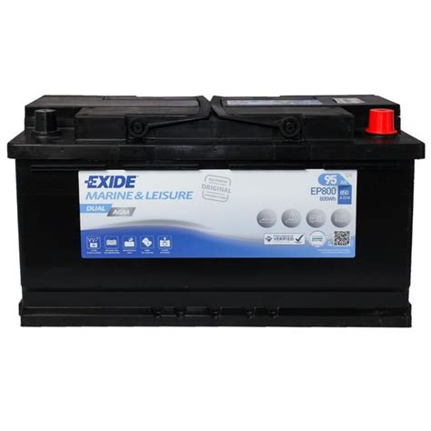 Exide Ep V Agm Battery Ah Low Box Lkq Nova Leisure