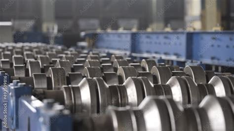 Steel Rollers In Metalforming Machine For Production Roof Tile