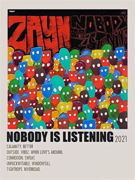 Nobody Is Listening Zayn Polaroid Poster