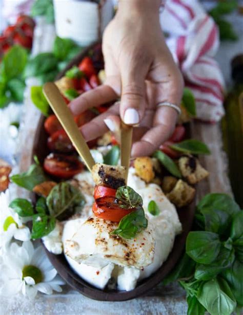 Burrata Caprese Easy Burrata Recipe Video Two Purple Figs