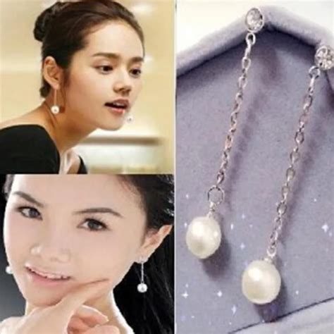 Aliexpress.com : Buy South Korean jewelry accessories earrings long section of imitation pearl ...