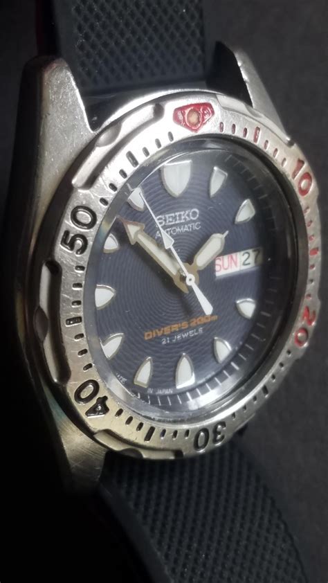 Wts Seiko Skx005 Automatic Mid Sized Diver Mini Bullet Textured