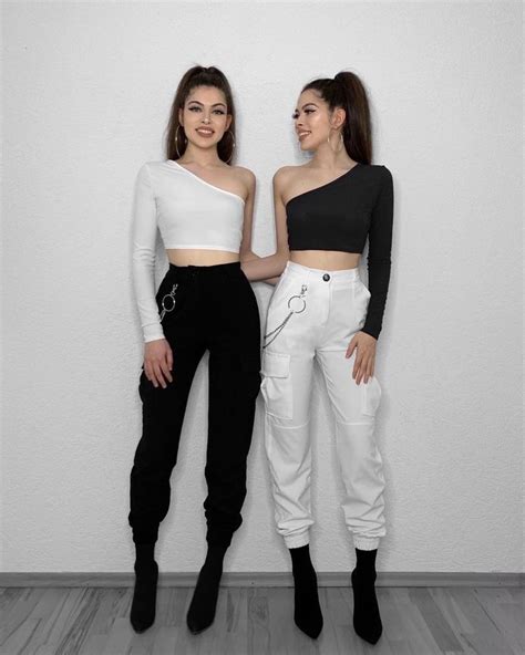 Gülcan And Sahinur Twins On Instagram Left Or Right 1 Or 2 🖤 Tag Your Bff 👯 💫 Twins