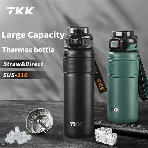 TKK SUS316 Thermos Bottle Large Capacity Vaccum Cup Cold Insulation