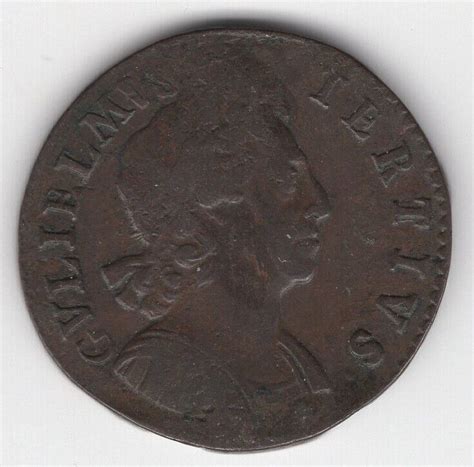 William Iii Halfpenny Nice English Coin W American Colonial