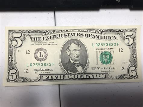 Is this old 1995 five dollar bill worth anything? : Money