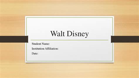 Solution Walt Disney Studypool