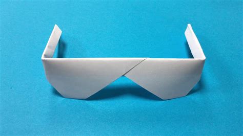 Diy Easy Origami Glasses How To Make Sunglasses Out Of Paper Crafts With Paper Youtube