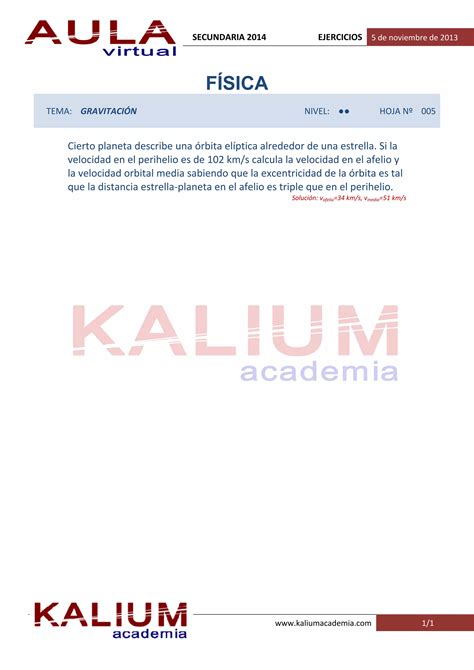 Oposiciones Secundaria F Sica Y Qu Mica Gravitaci N Nivel Ii Pdf