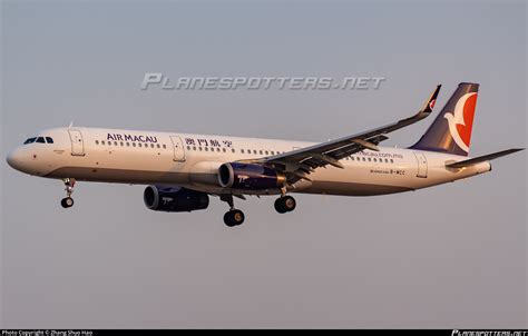 B MCC Air Macau Airbus A321 231 WL Photo By Zhang Shuo Hao ID