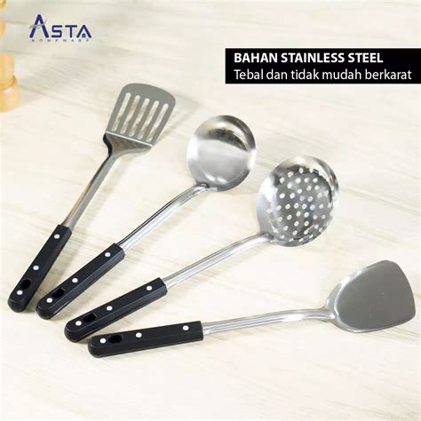 Jual Asta Homeware Asta Spatula Stainless Tebal Anti Karat Sodet