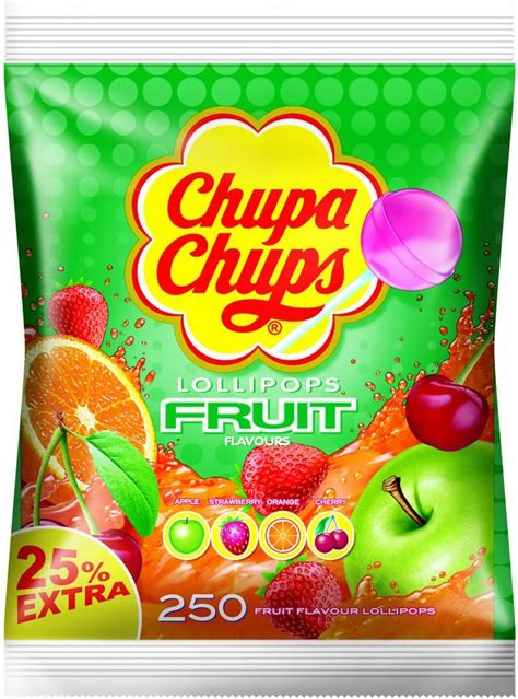 Chupa Chups Lollipops Fruit Sucettes De Fruits Pomme Fraise Orange