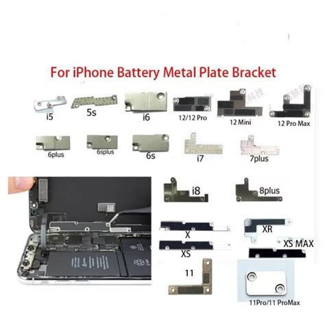 Metal Plate Bracket Plat Seng Penutup Baterai Batre Battery Iphone