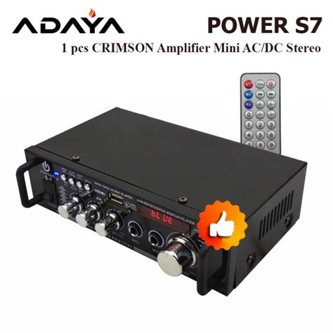 POWER AMPLIFIER MINI HOME AUDIO AC DC SUPPORT BLUETOOTH USB RADIO