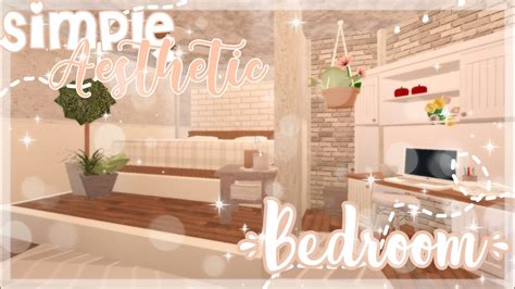 Simple Aesthetic Bedroom💕 Bloxburg Bedroom Build 16k Youtube