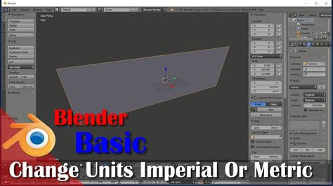 Blender Change Units Into Metric Or Imperial Tutorial Youtube