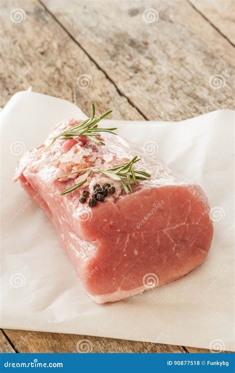 Raw Organic Boneless Pork Chops Stock Photo Image Of Grocery Bloody