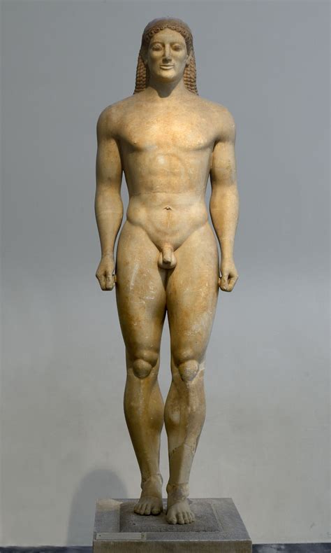 Kouros Funerary Statue Of Kroisos Athens National Archaeological