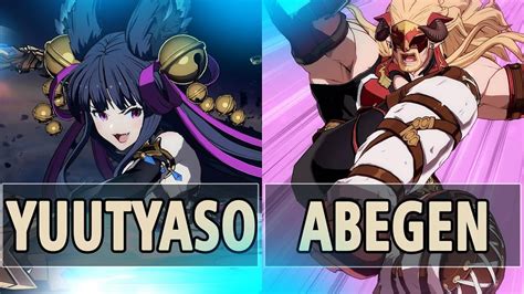 Gbvsr Yuutyaso Yuel Vs Abegen Ladiva High Level Gameplay Youtube