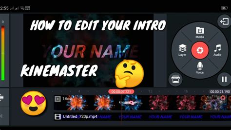 How To Edit Intro Using Kinemaster Easy Number Steven Youtube