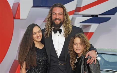 Jason Momoa Brings Look-Alike Son & Daughter To 'No Time To Die' London ...