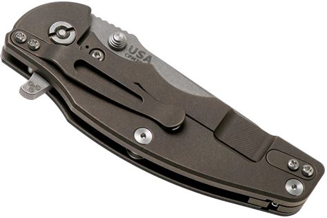 Rick Hinderer Jurassic Slicer Battle Bronze Black G10 CPM 20CV Pocket