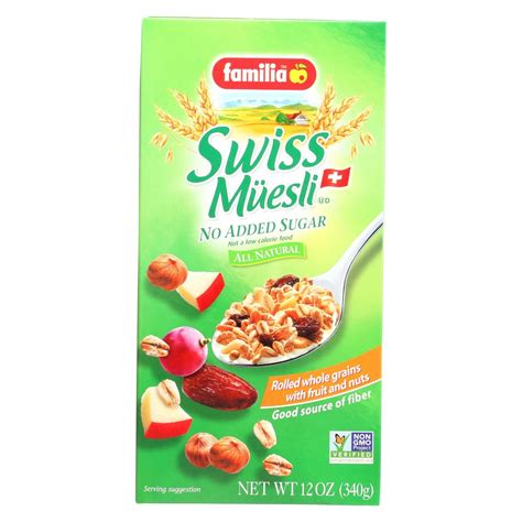 Familia Swiss Muesli No Added Sugar Case Of Oz Swiss